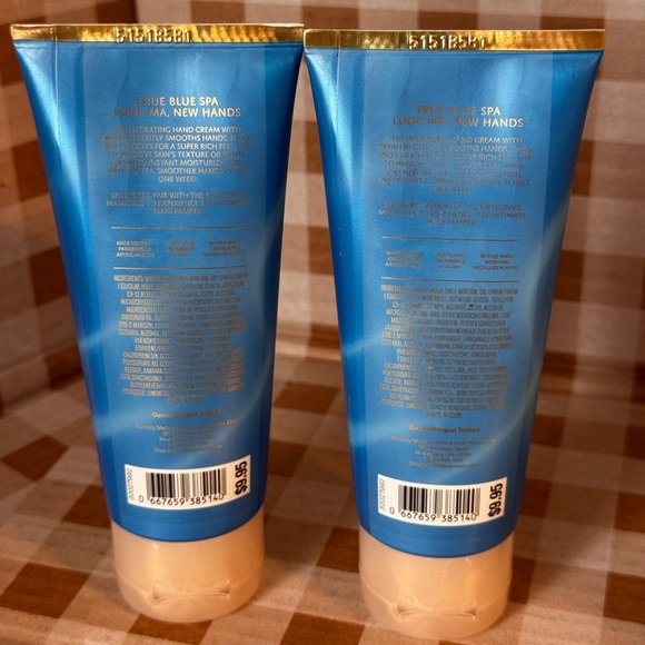 NEW B&BW(2)True Blue Spa Super Rich Hand Cream with Paraffin , 3.4 oz each - Picture 3 of 4